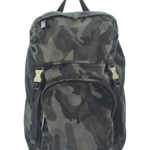 Prada Backpack Nylon Black Gray